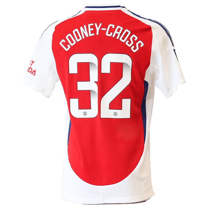 Kyra Cooney Cross 32 WSL Arsenal FC Adults Home Jersey 2024 25 SPT Football Free Shipping Australia wide