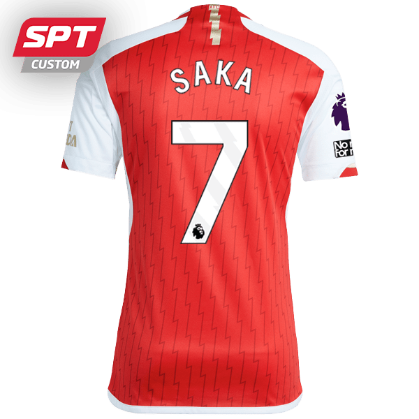 Bukayo Saka 7 Arsenal FC Adults Home Jersey 2023 24 SPT