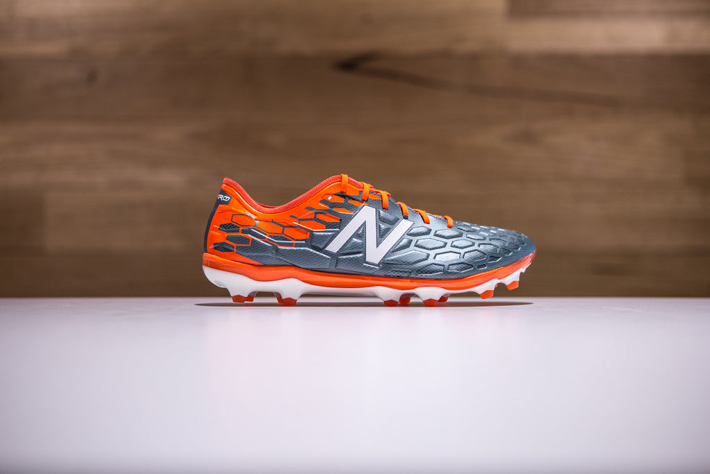 Boot Profile: New Balance Visaro 2.0 - Grey/Orange | SPT Football |  Australia True Football Destination