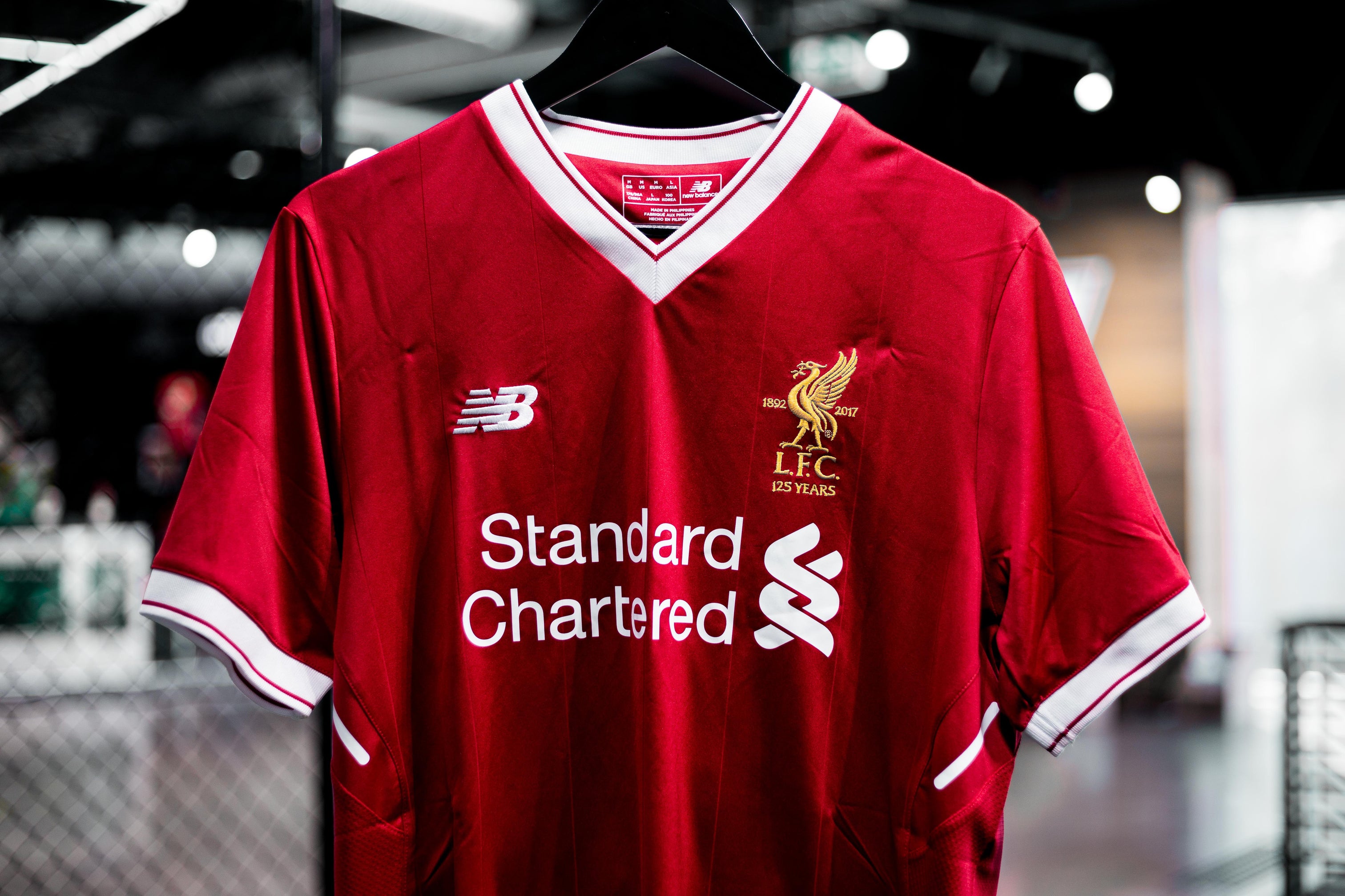 New balance liverpool jersey size chart online