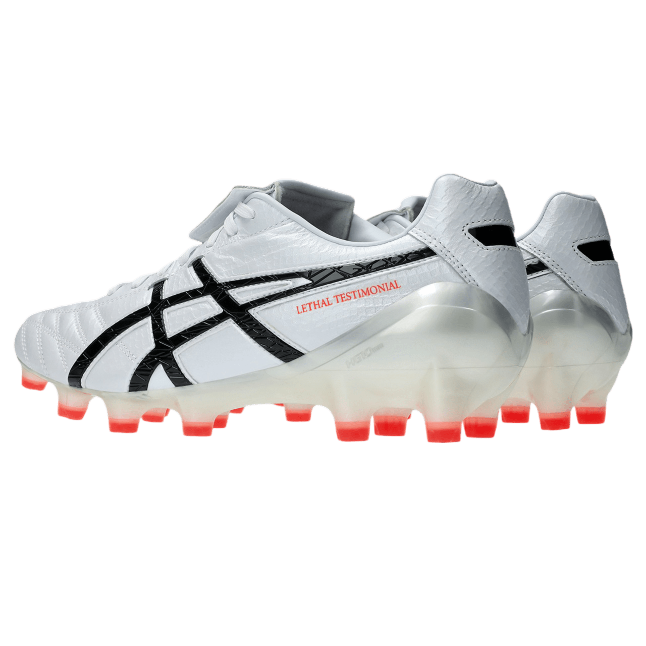 Asics Lethal Testimonial 4 IT FG Senior Football Boots - White/Flash Coral