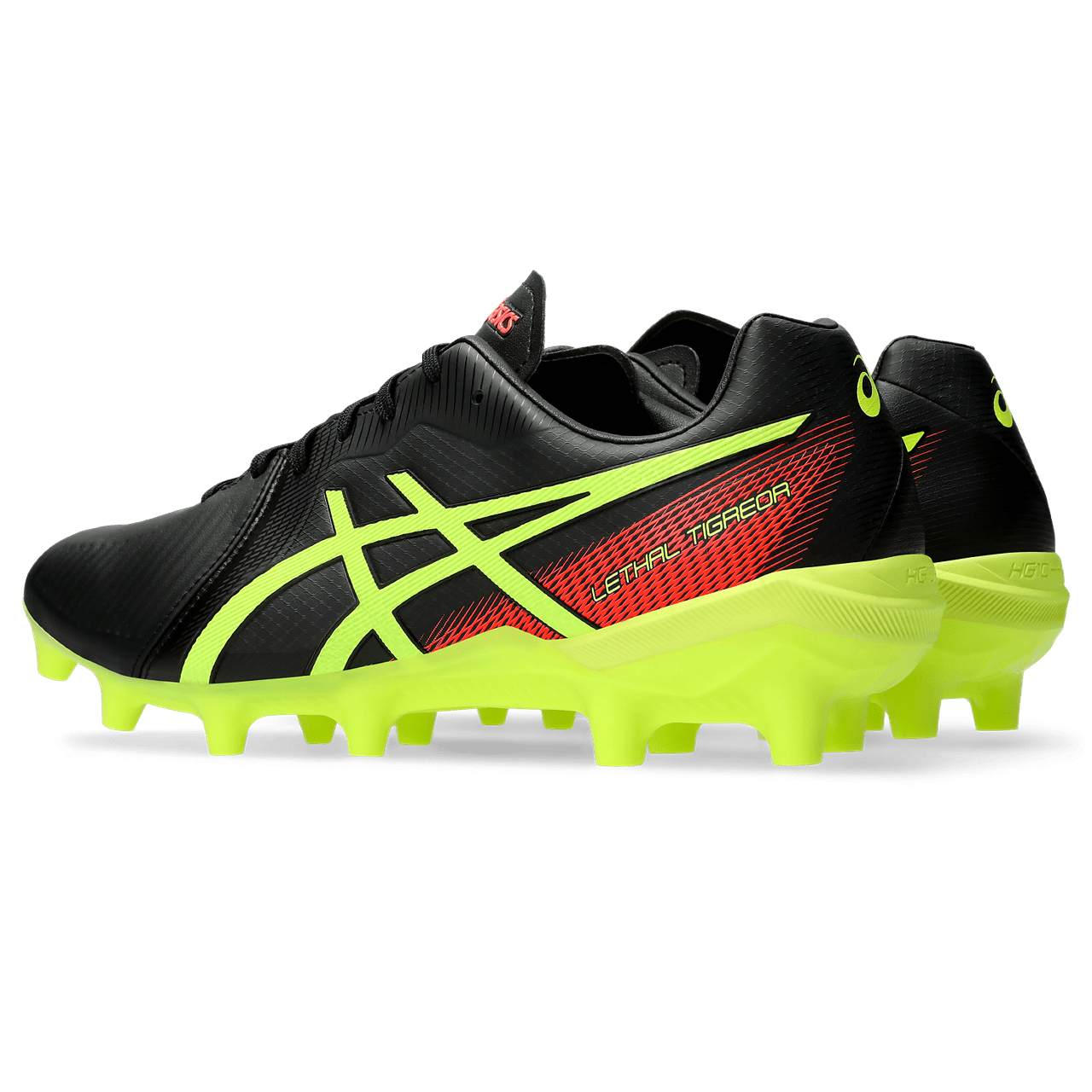 Asics Lethal Tigreor 3 IT FG Senior Football Boot Black Safety Yellow SPT Football Free Shipping Australia wide