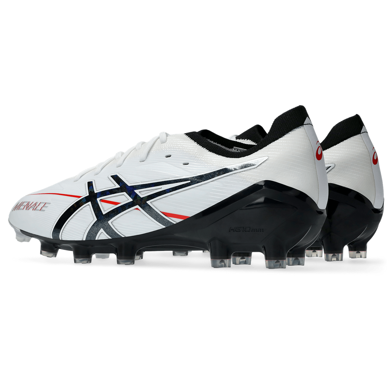 Asics Menace 5 FG Senior Football Boots - White/Black