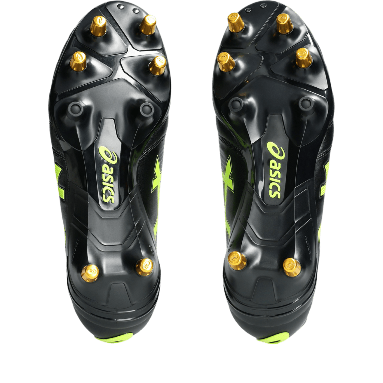 Asics Lethal Relentless SG Senior Rugby Boots - Black/Safety Yellow