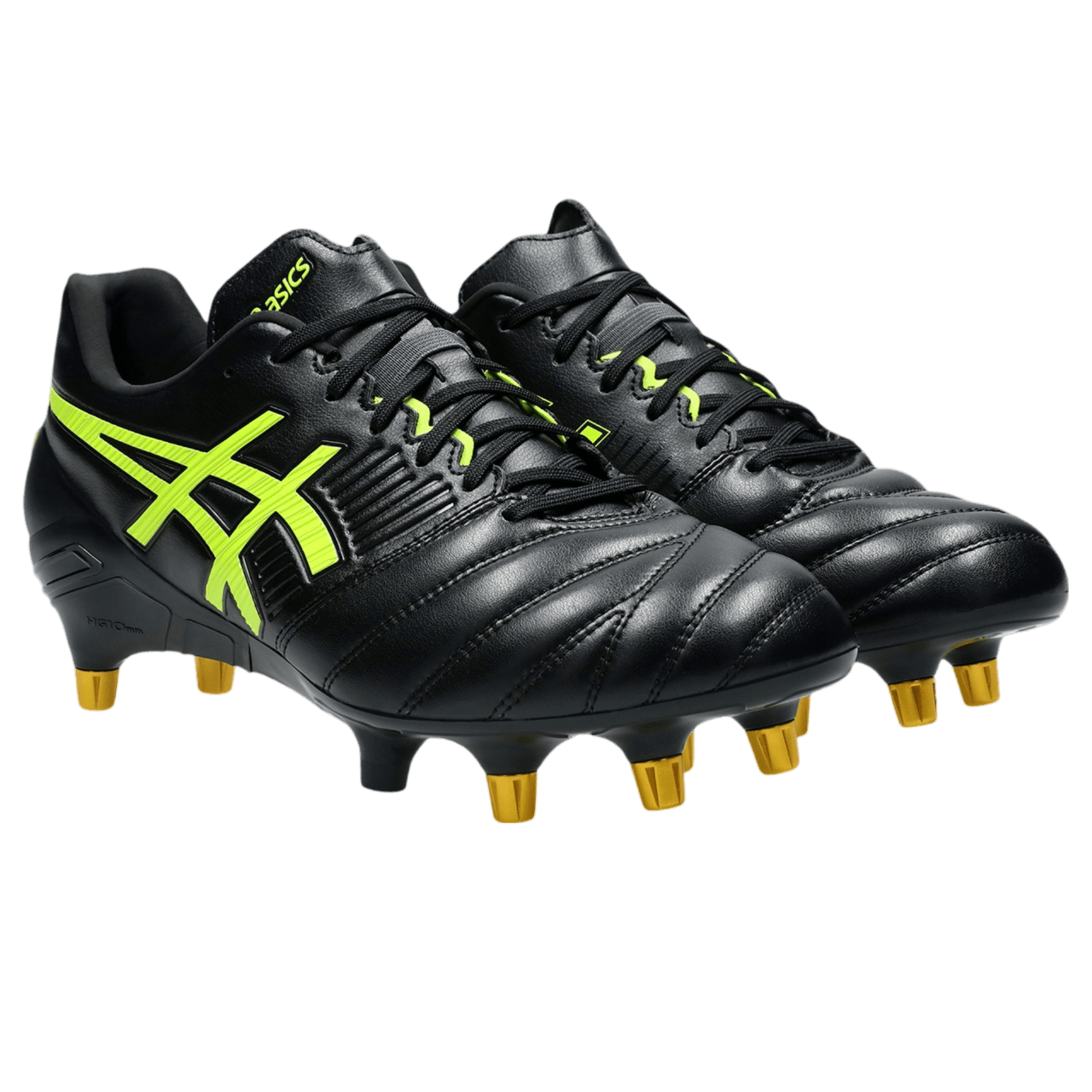 Asics Lethal Relentless SG Senior Rugby Boots - Black/Safety Yellow