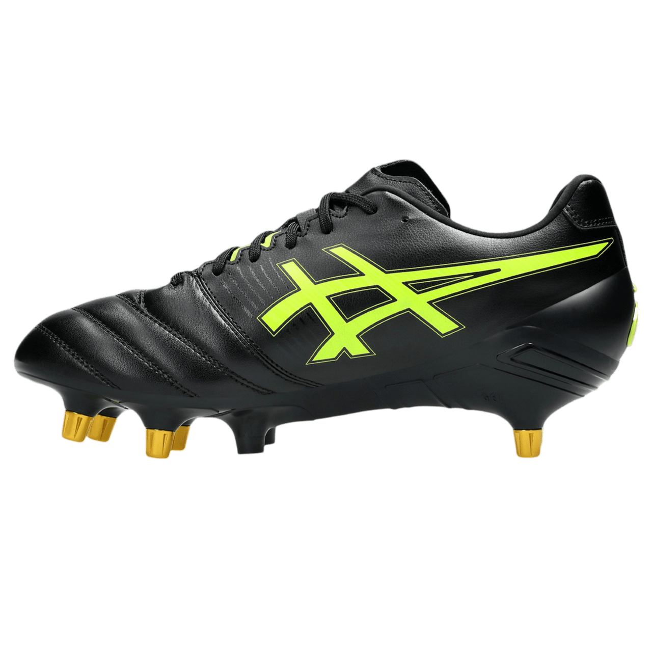 Asics Lethal Relentless SG Senior Rugby Boots - Black/Safety Yellow