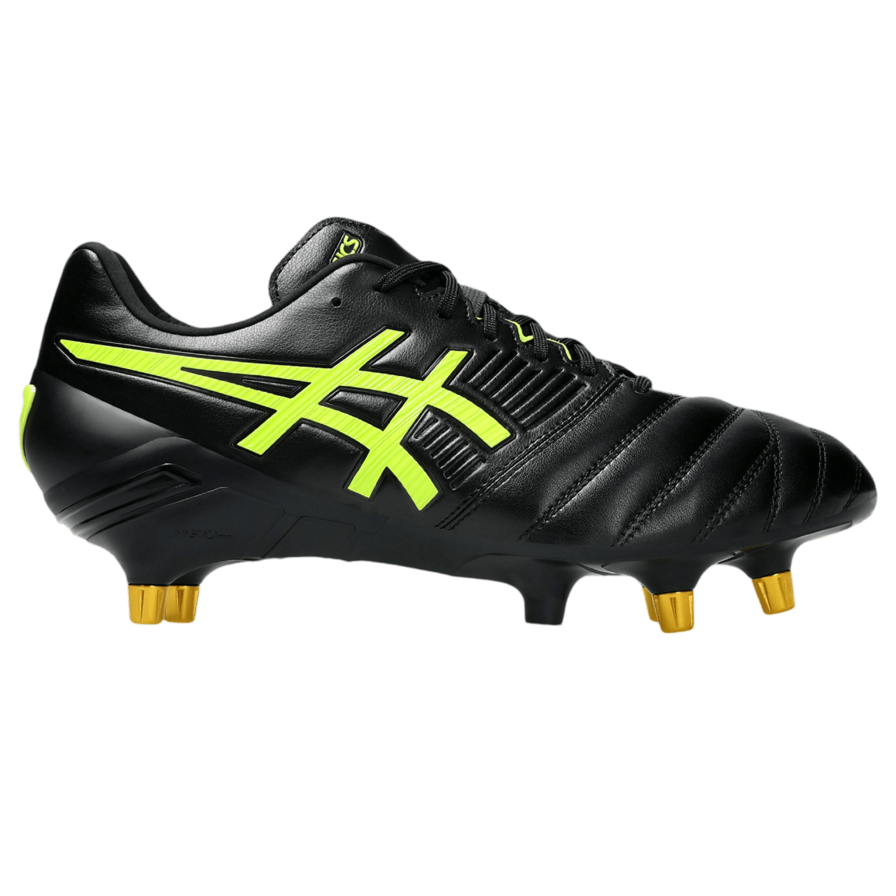 Asics Lethal Relentless SG Senior Rugby Boots - Black/Safety Yellow