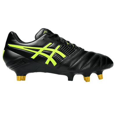 Asics Lethal Relentless SG Senior Rugby Boots - Black/Safety Yellow