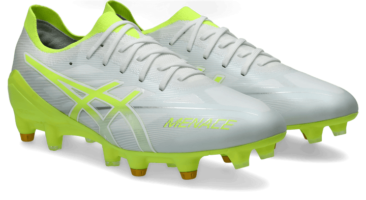 Asics Menace 5 Hybrid FG Senior Football Boots - White/Safety