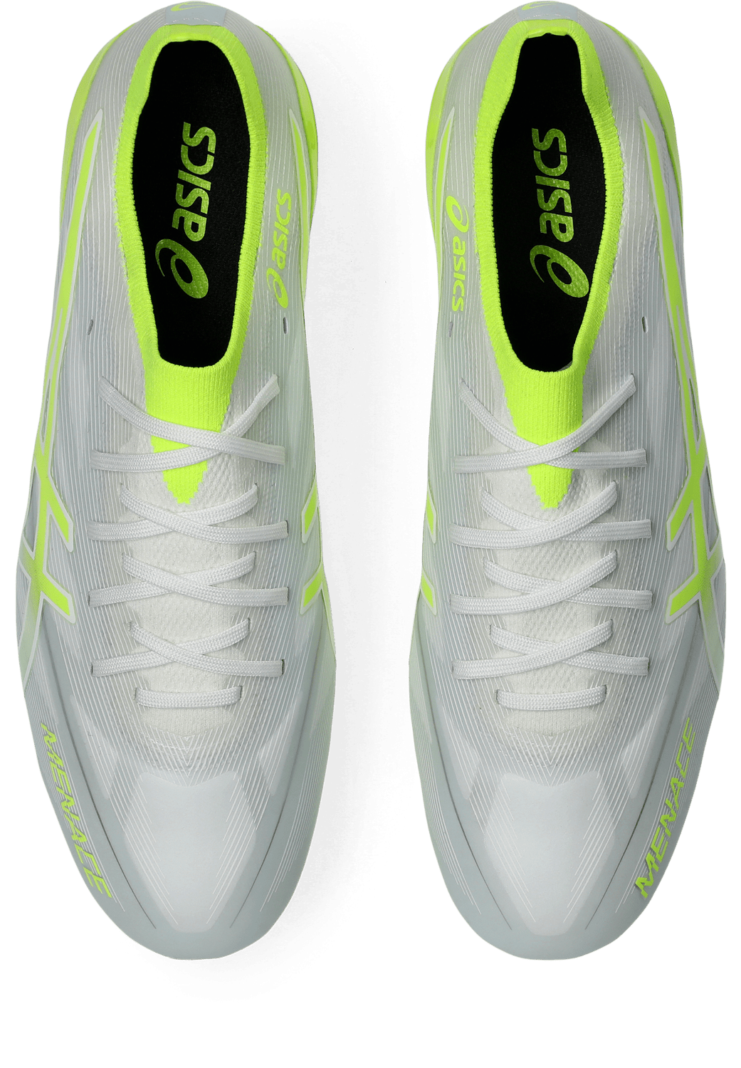 Asics Menace 5 Hybrid FG Senior Football Boots - White/Safety Asics Menace 5 Hybrid FG Senior Football Boots - White/Safety