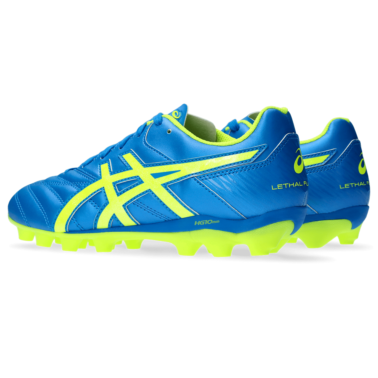 Asics Lethal Flash IT 2 GS Junior Football Boot ELECTRIC BLUE/YELLOW