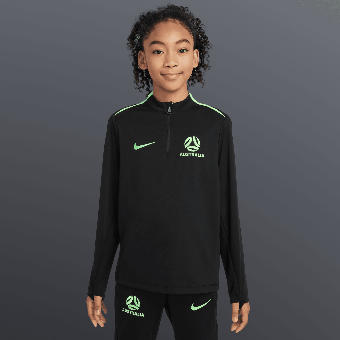 Australia National Kids Dri-Fit Academy Pro Drill Top 2025