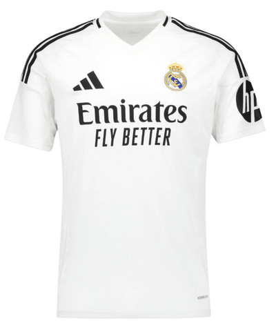 Kylian Mbappe #9 Real Madrid Adults Home Jersey - 2024/25 - La Liga or Champions League Badge