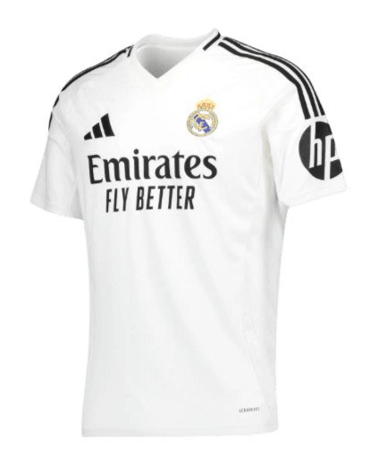 Kylian Mbappe #9 Real Madrid Adults Home Jersey - 2024/25 - La Liga or Champions League Badge