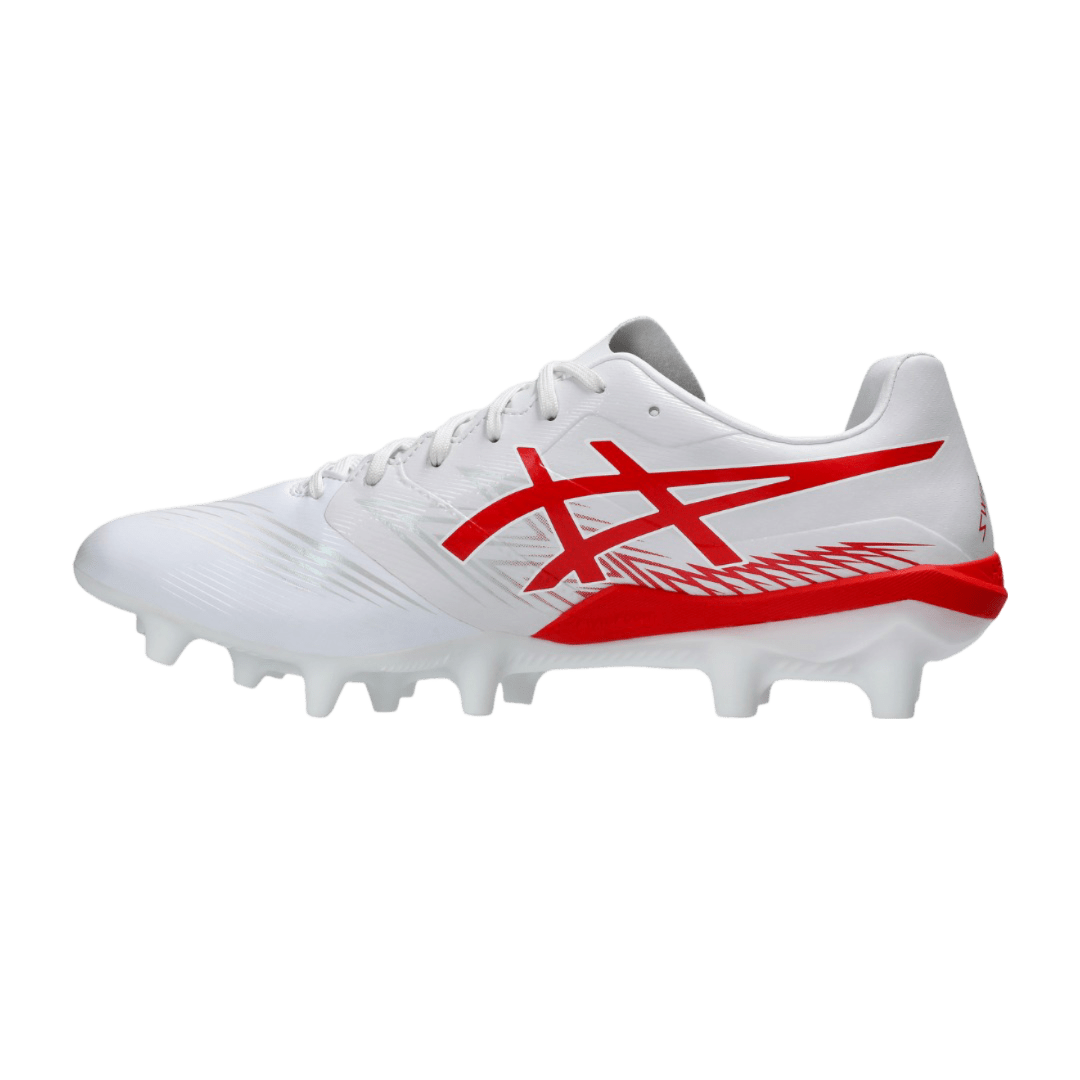 Asics Swift Strike FG Senior Football Boots - White/Fiery Red