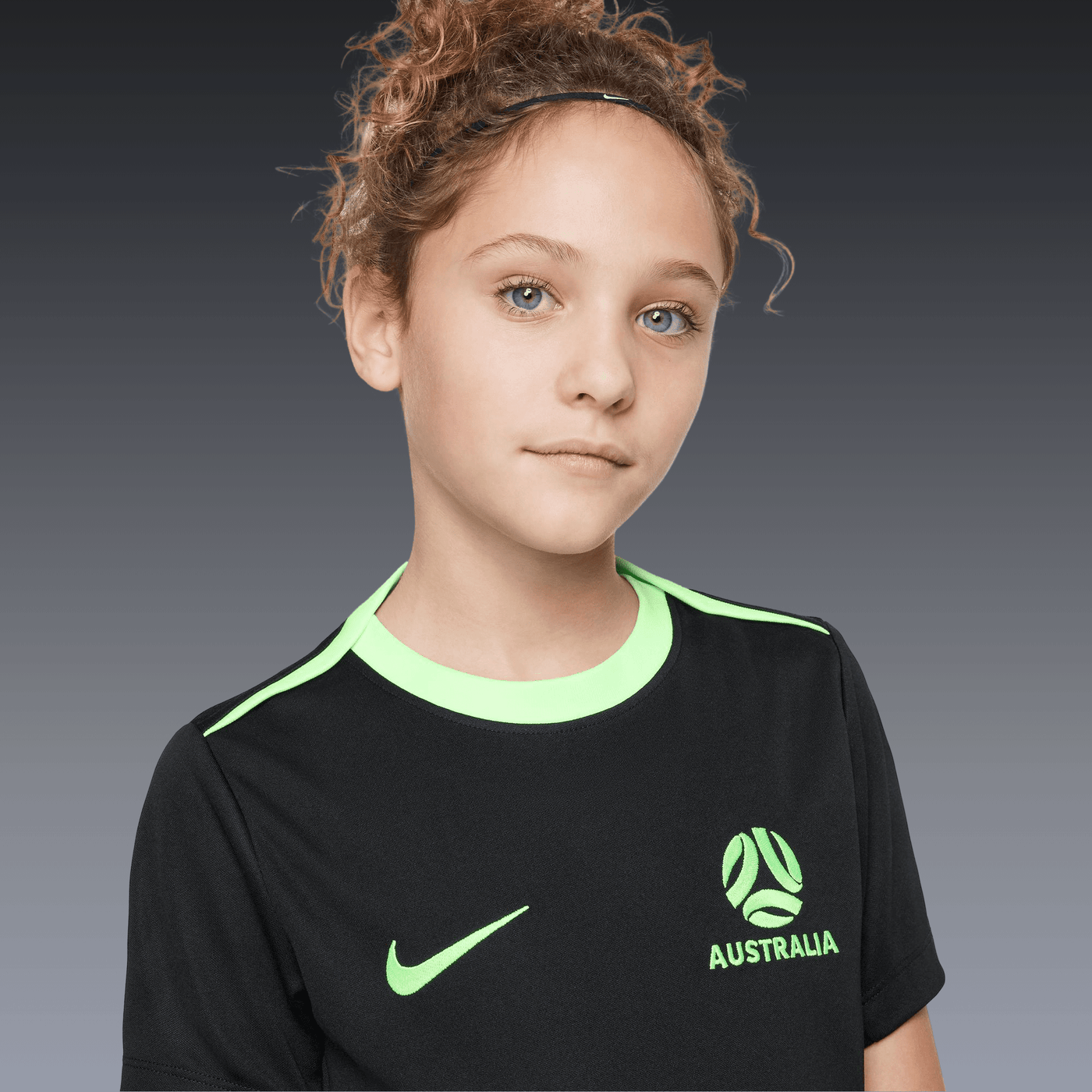 Australia National Kids Dri-Fit Academy Pro SS Top K 2025