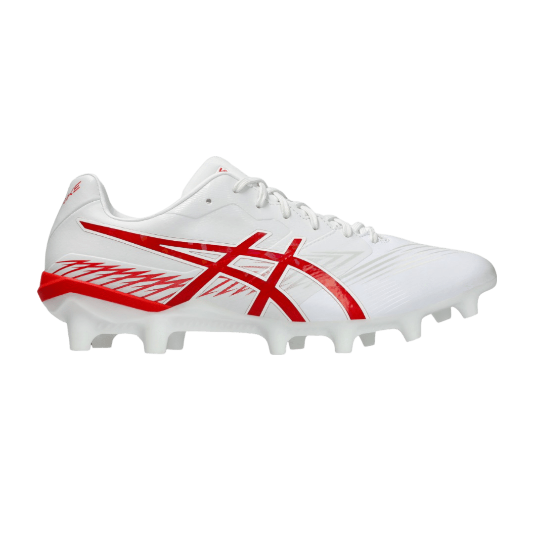 Asics Swift Strike FG Senior Football Boots - White/Fiery Red