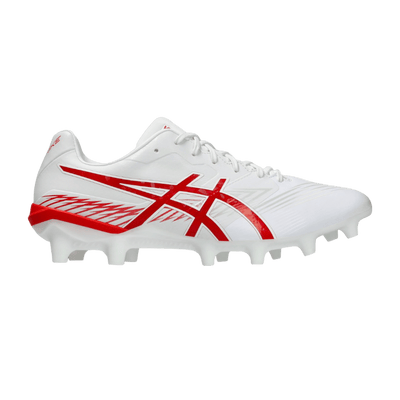 Asics Swift Strike FG Senior Football Boots - White/Fiery Red