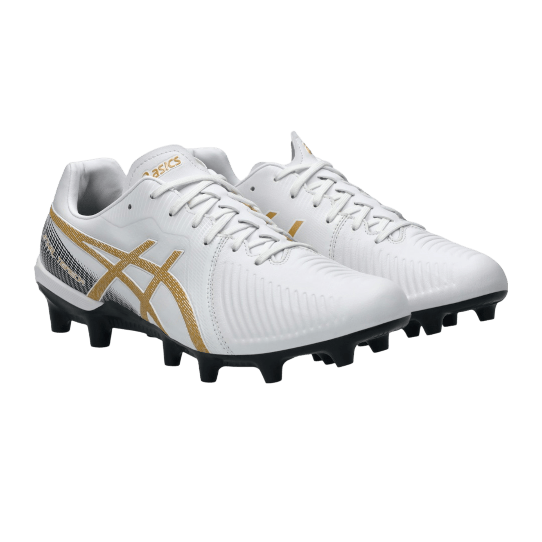 Asics Lethal Tigreor 4 IT FG Senior Football Boots - White/Pure Gold