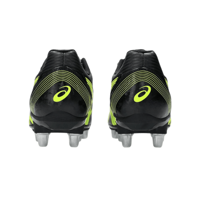 Asics Lethal Tackle SG Senior Rugby Boots - Black/Safety Yellow