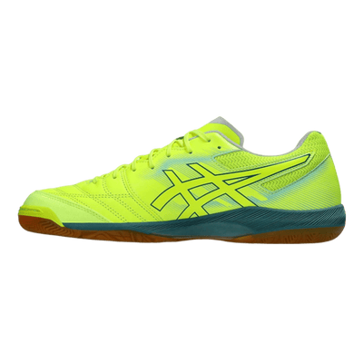 Asics Destaque K FF Senior Indoor Football Boots - Safety Yellow/Atlantis Blue