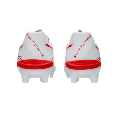 Asics Swift Strike FG Senior Football Boots - White/Fiery Red