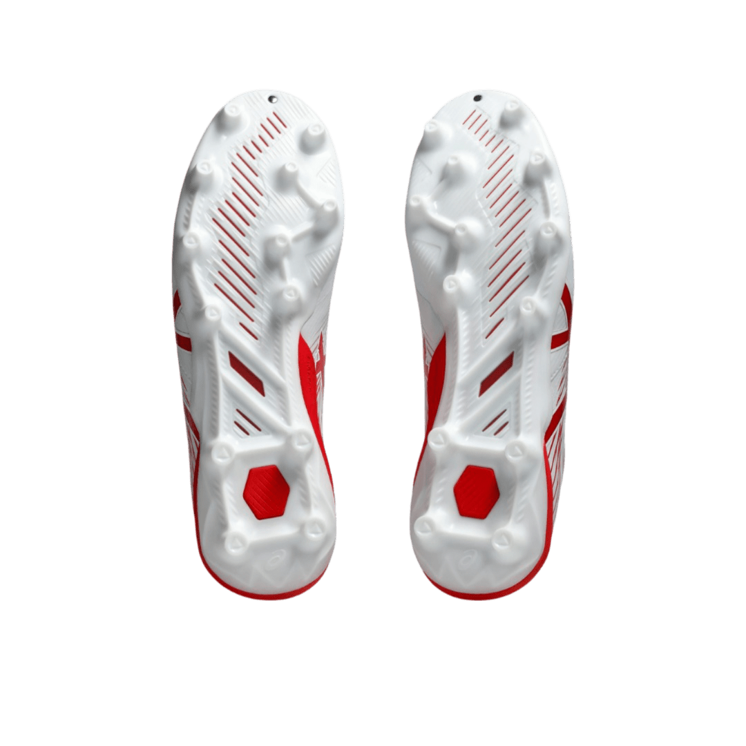 Asics Swift Strike FG Senior Football Boots - White/Fiery Red