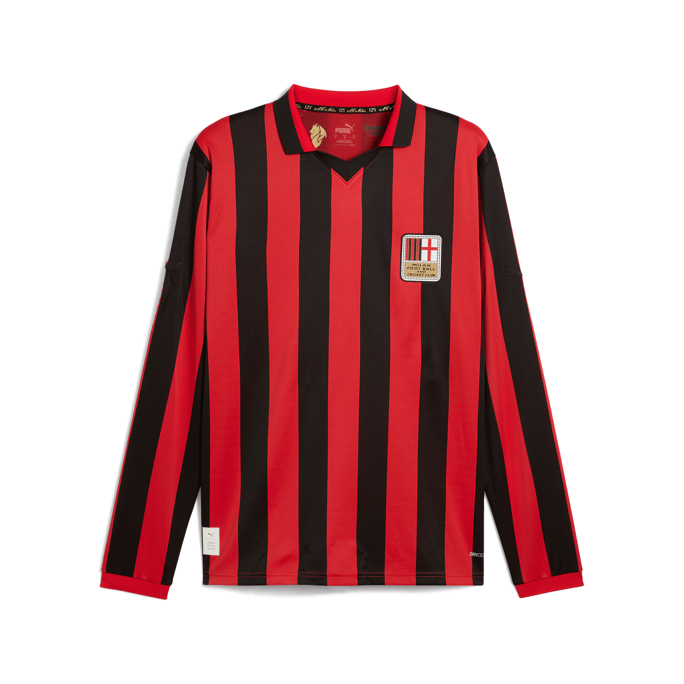 AC Milan 125th Anniversary Adults Jersey LS - Black