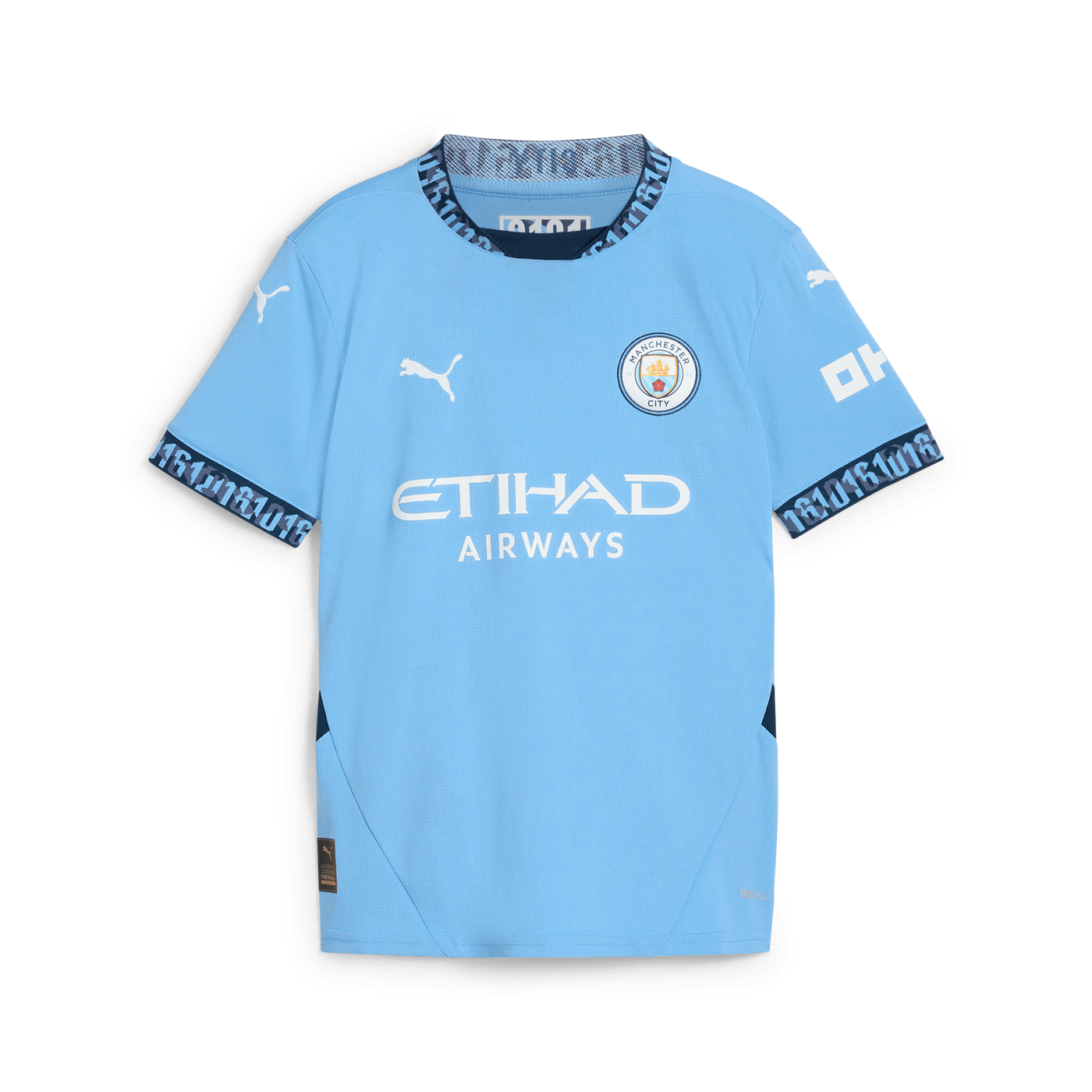 HAALAND #9 Manchester City FC Kids Home Jersey 2024/25 -Manchester City Font