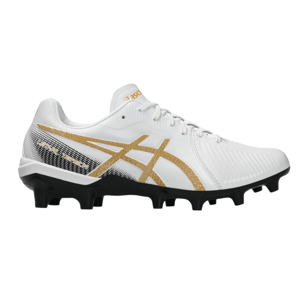 Asics Lethal Tigreor 4 IT FG Senior Football Boots - White/Pure Gold