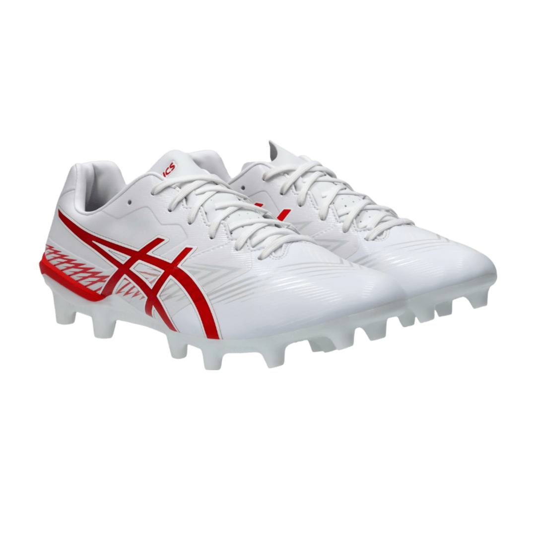 Asics Swift Strike FG Senior Football Boots - White/Fiery Red