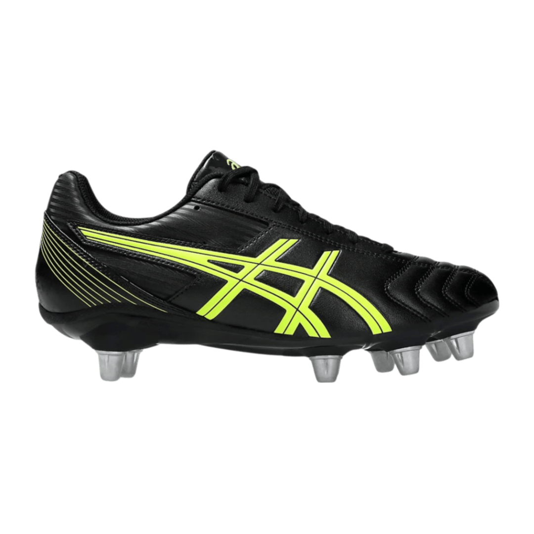 Asics Lethal Tackle SG Senior Rugby Boots - Black/Safety Yellow