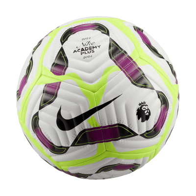 Nike Premier League Academy Plus Soccer Ball - White/Red/Yellow (Front of ball)