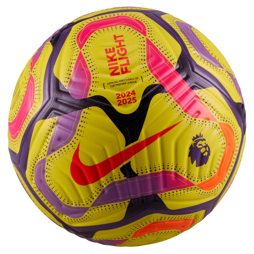 Nike Premier League Flight Soccer Ball 24 25 Yellow Purple SPT Football Free Shipping Australia wide