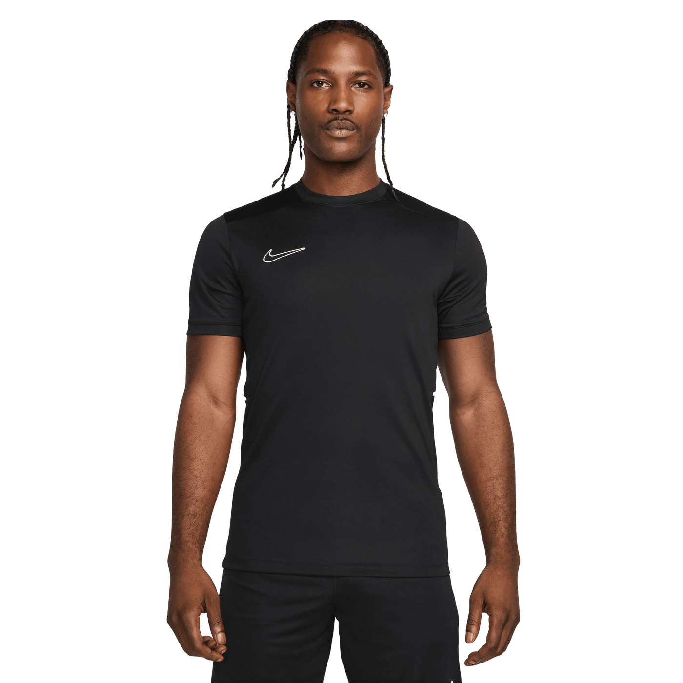 Nike Dri-Fit Academy Adults SS Football Top - Black/White