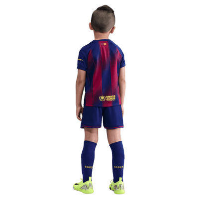 Barcelona FC Little Kids Home 3 Piece Kit 2025/26