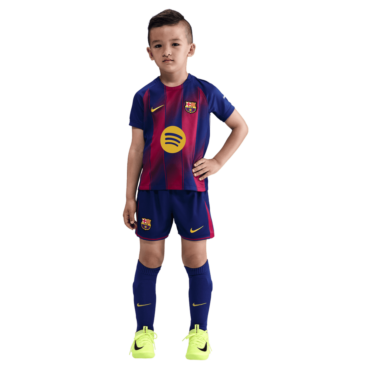 Barcelona FC Little Kids Home 3 Piece Kit 2025/26