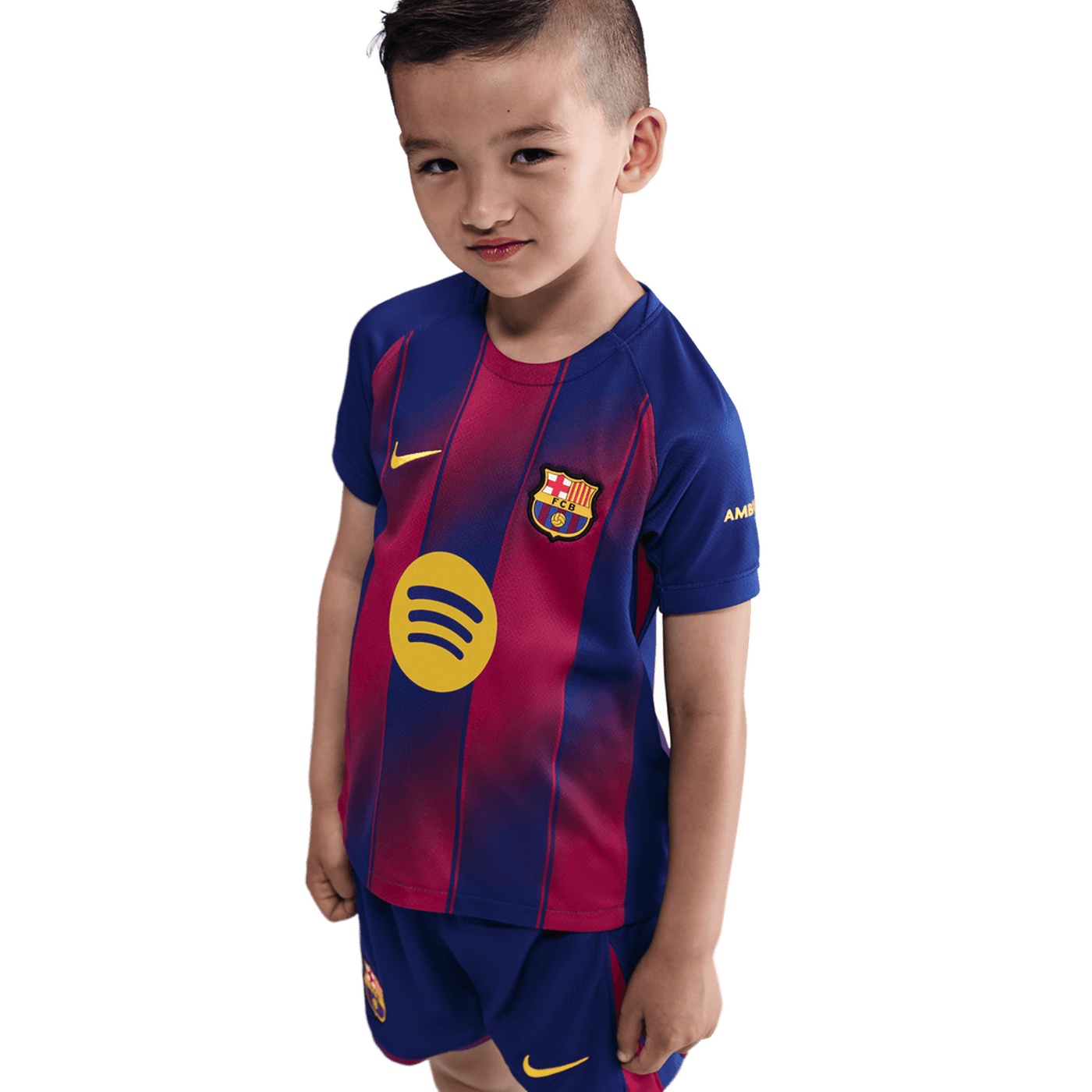 Barcelona FC Little Kids Home 3 Piece Kit 2025/26