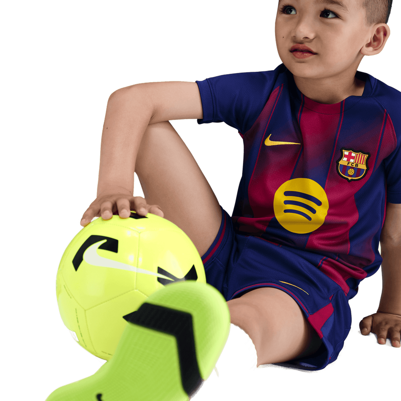 Barcelona FC Little Kids Home 3 Piece Kit 2025/26