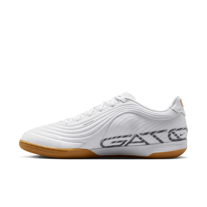 white and gold nike tiempo football boots