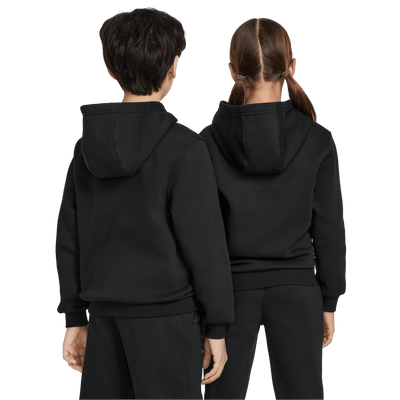 Nike Kylian Mbappe Club Fleece Kids Football Hoodie - Black/Pink