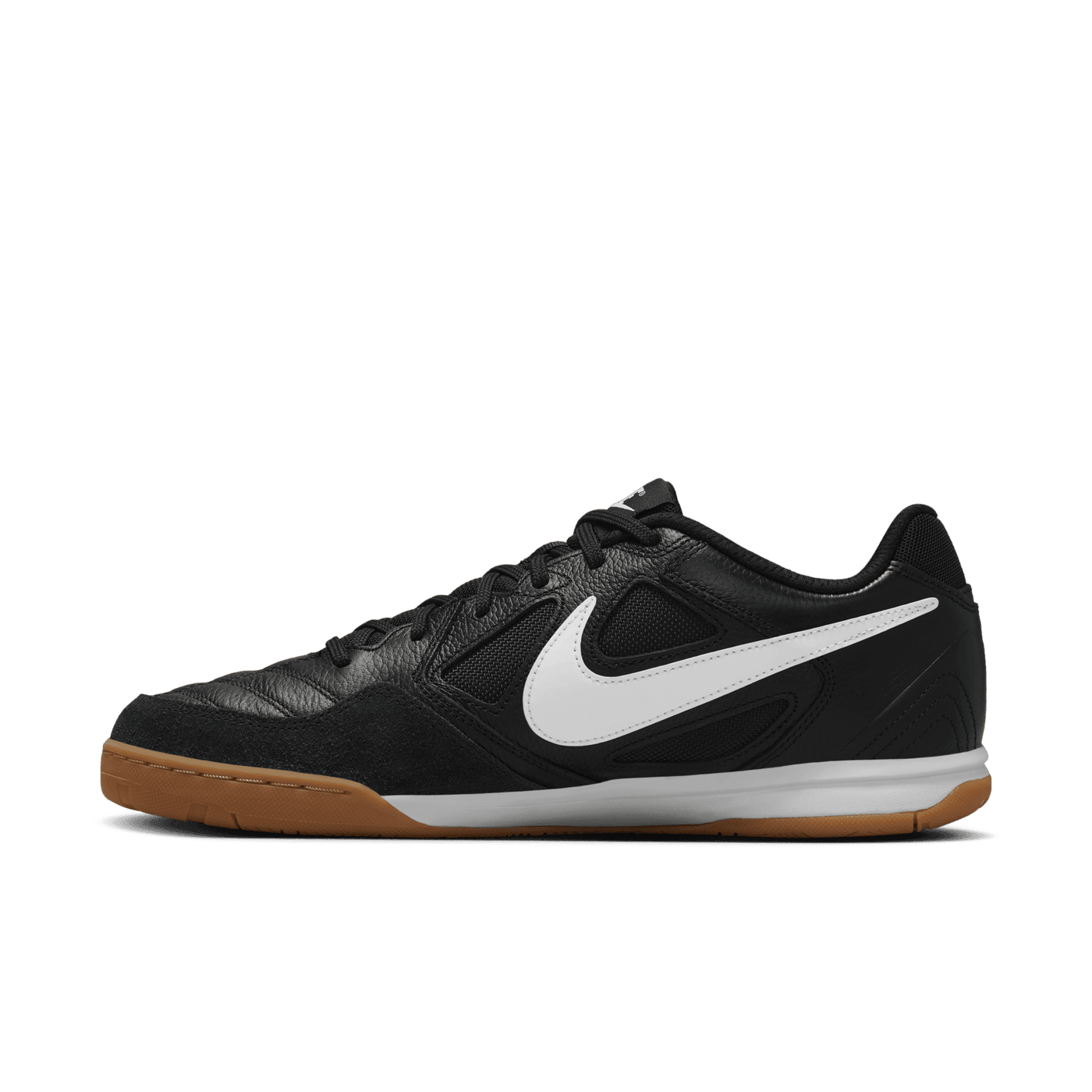 Nike Gato Indoor Senior Football Boots - Black/White/Gum
