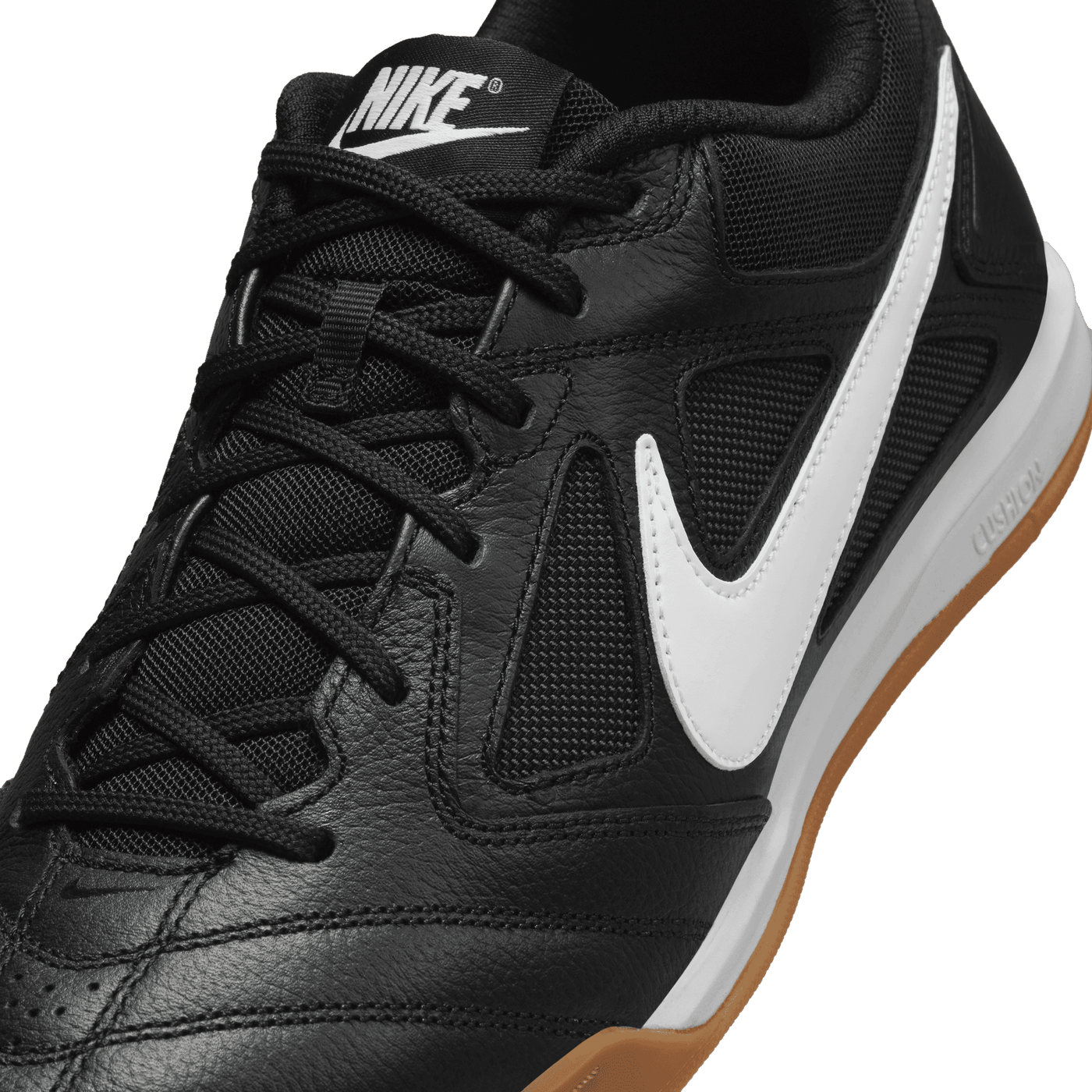 Nike Gato Indoor Senior Football Boots - Black/White/Gum