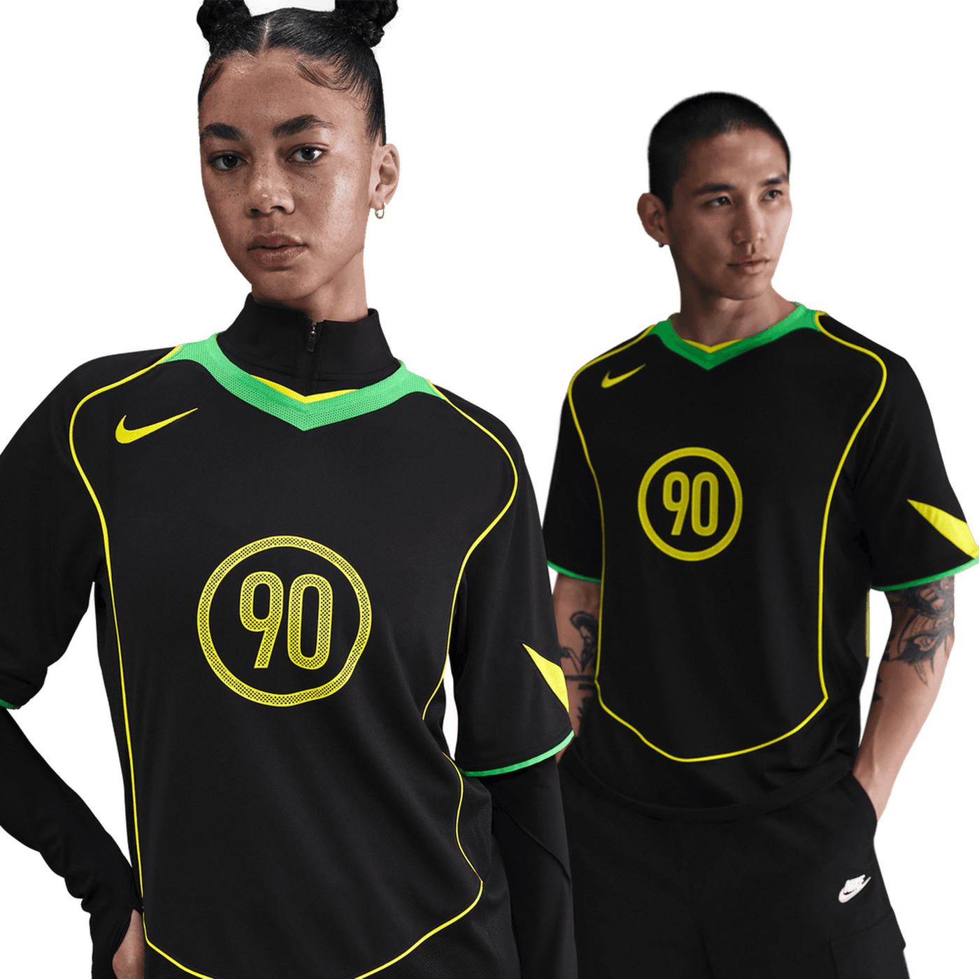 Nike Total 90 Adults Energy Jersey - Black/Green