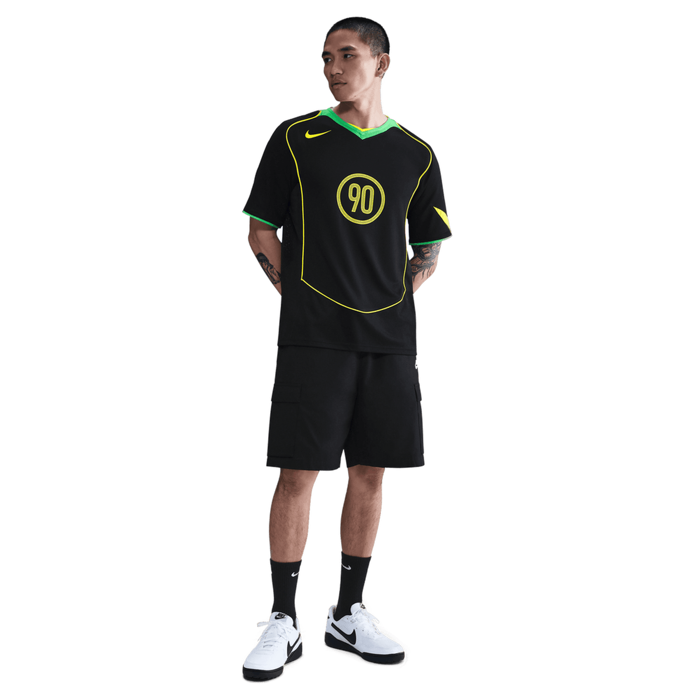 Nike Total 90 Adults Energy Jersey - Black/Green