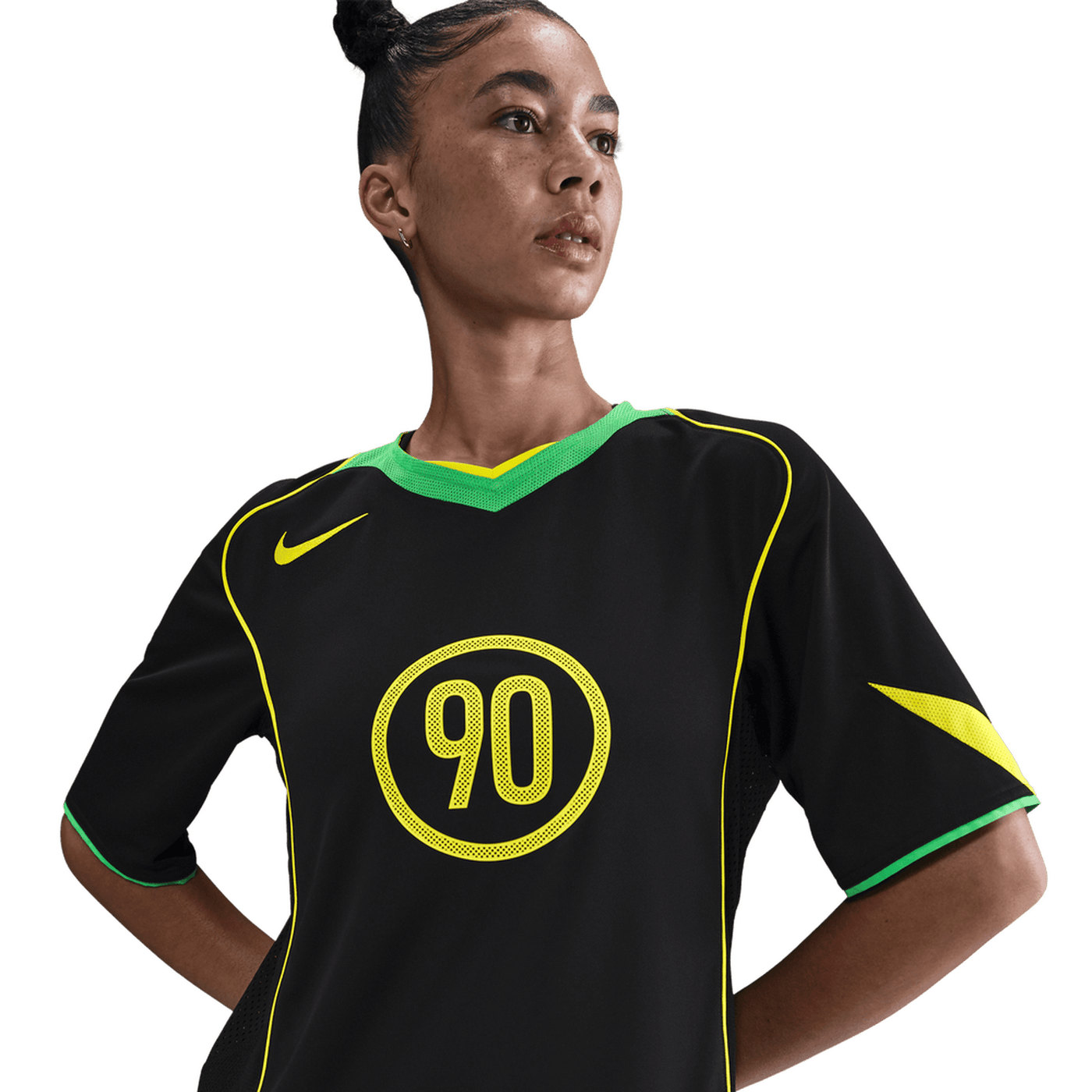 Nike Total 90 Adults Energy Jersey - Black/Green