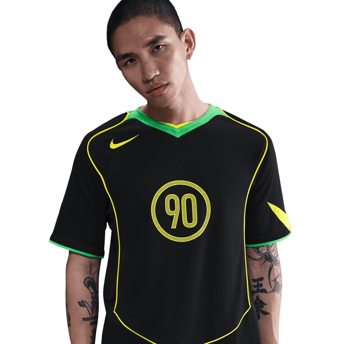 Nike Total 90 Adults Energy Jersey - Black/Green