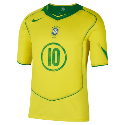 Brazil 2004 National Adults Jersey - Total 90 Ronaldinho Reissue