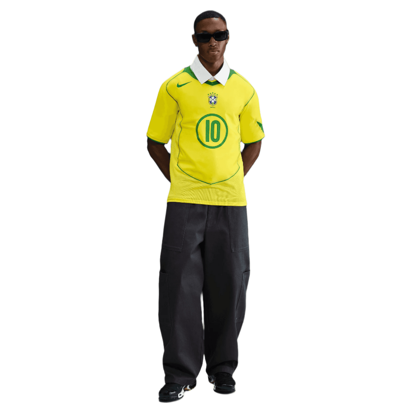 Brazil 2004 National Adults Jersey - Total 90 Ronaldinho Reissue