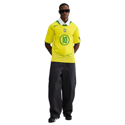 Brazil 2004 National Adults Jersey - Total 90 Ronaldinho Reissue